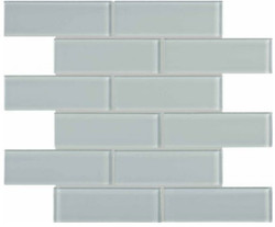 Anatolia Bliss Element Glass 2 x 6 Brick Cloud